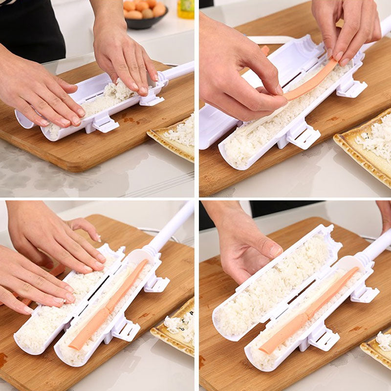 Hot Sushi Maker Tool Roll Meat Vegetables Bazooka Rice