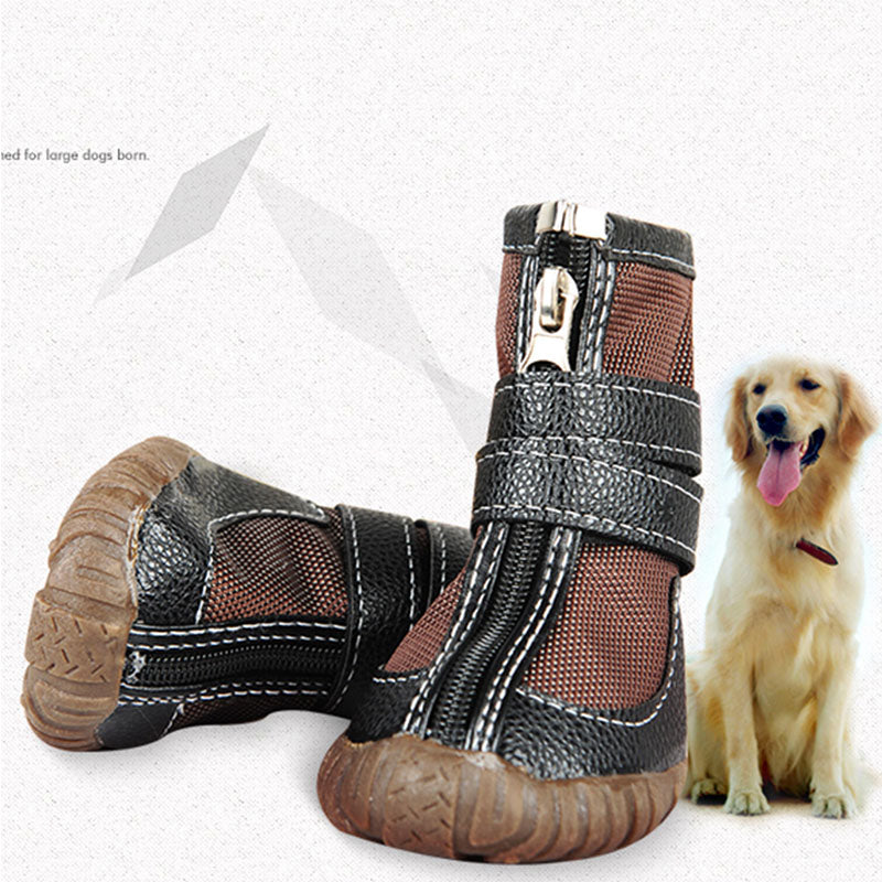boots non-slip pitbull golden retriever rain shoes