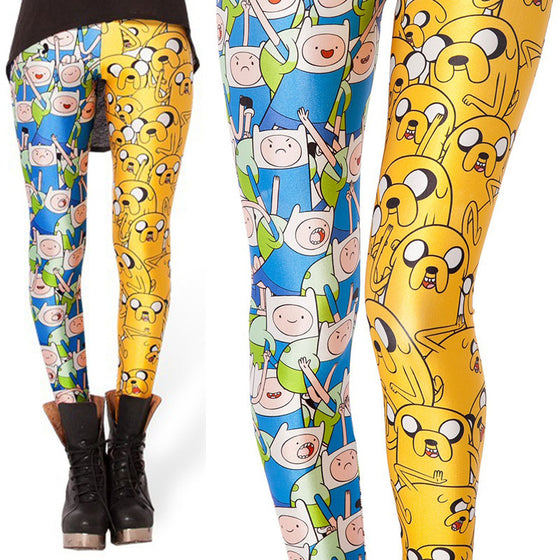 Cartoon Dog Legging Woman