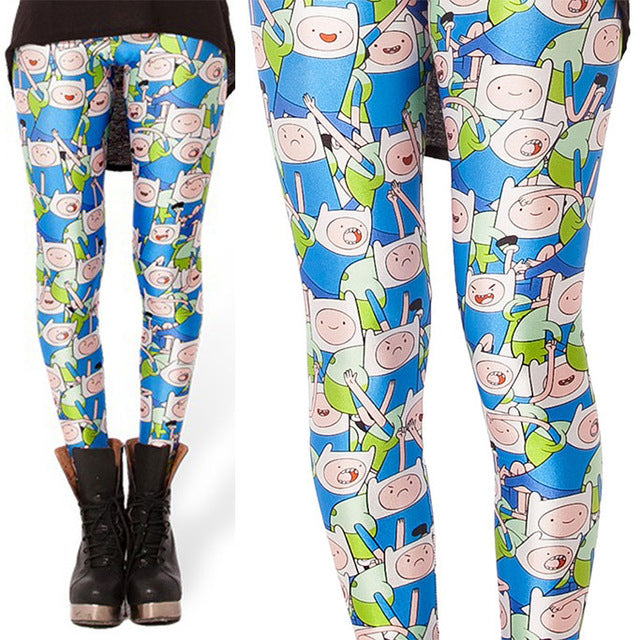Cartoon Dog Legging Woman