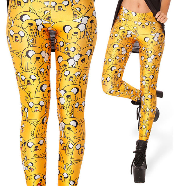 Cartoon Dog Legging Woman