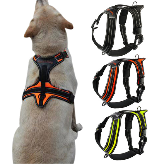Dog Harness Reflective Pitbull