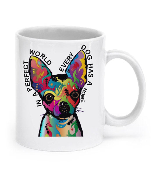 Chihuahua mugs coffee tea art
