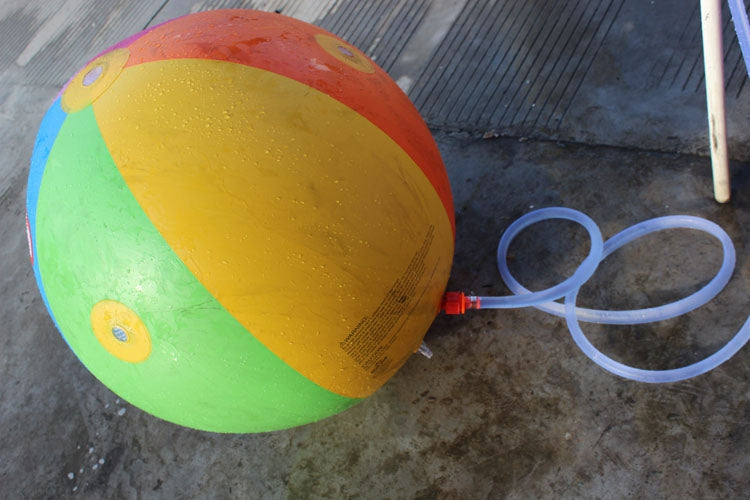 Multicolor Water Toy Giant Inflatable Beach Ball Sprinkler