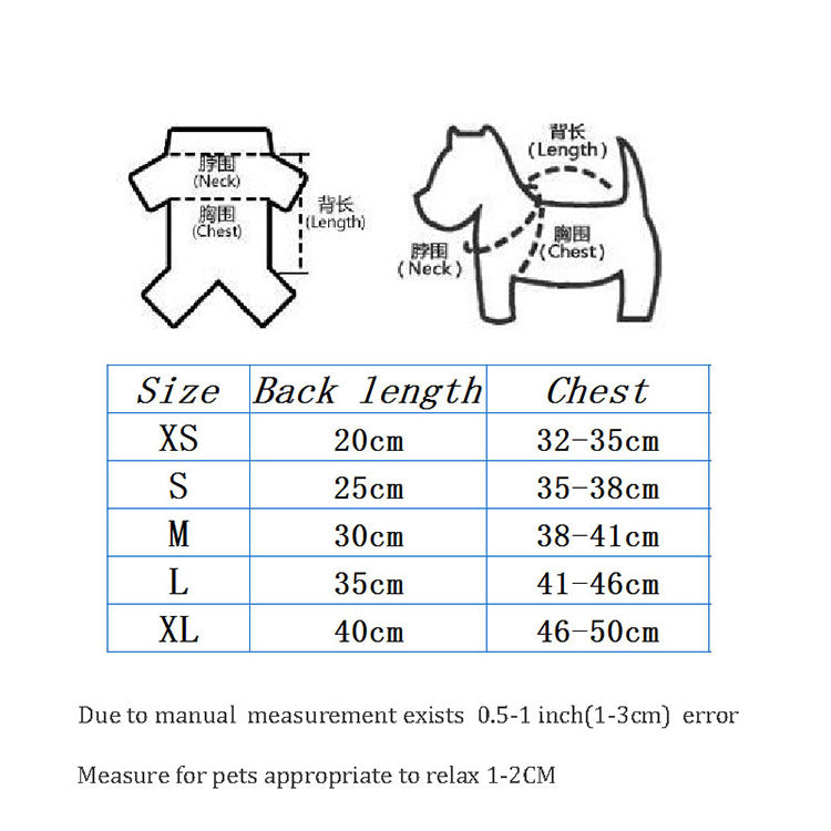 Waterproof Dog Clothes Raincoat  Chihuahua