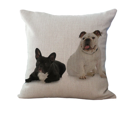French Bulldog Digital  Decorative Throw Pillow Cushions