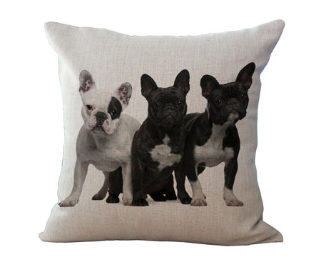 French Bulldog Digital  Decorative Throw Pillow Cushions