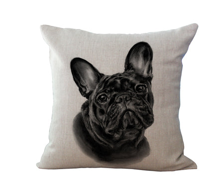 French Bulldog Digital  Decorative Throw Pillow Cushions