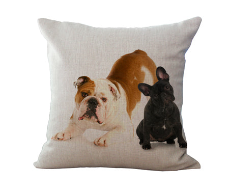 French Bulldog Digital  Decorative Throw Pillow Cushions