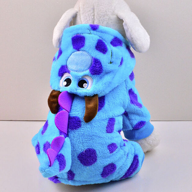 Puppy Pet Small Dog Winter Warm Cartoon Clothes Jumpsuit Hoodie