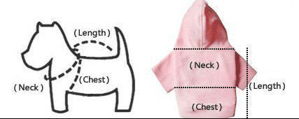 Puppy Pet Small Dog Winter Warm Cartoon Clothes Jumpsuit Hoodie