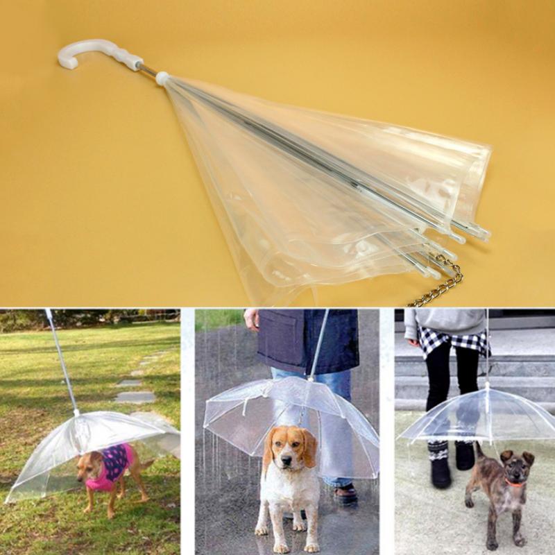 Umbrella Rain Gear with Dog Leads Keeps