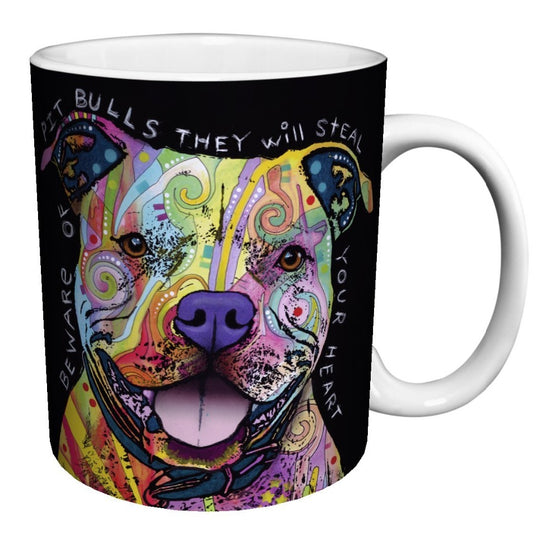 pit bull Dog mugs coffee