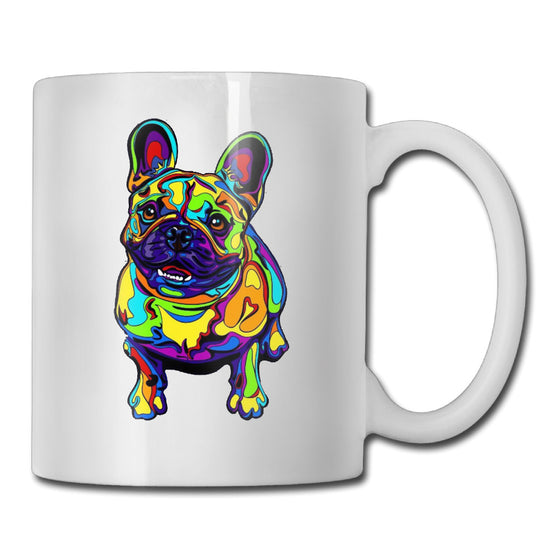french bulldogs art coffee mug