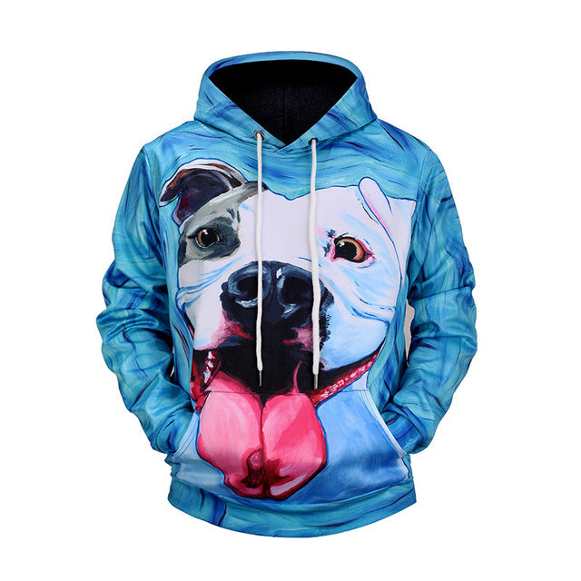 Pitbull 3D Printed Hoodies