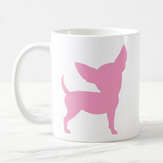Girly Pink Chihuahua Coffee Mug