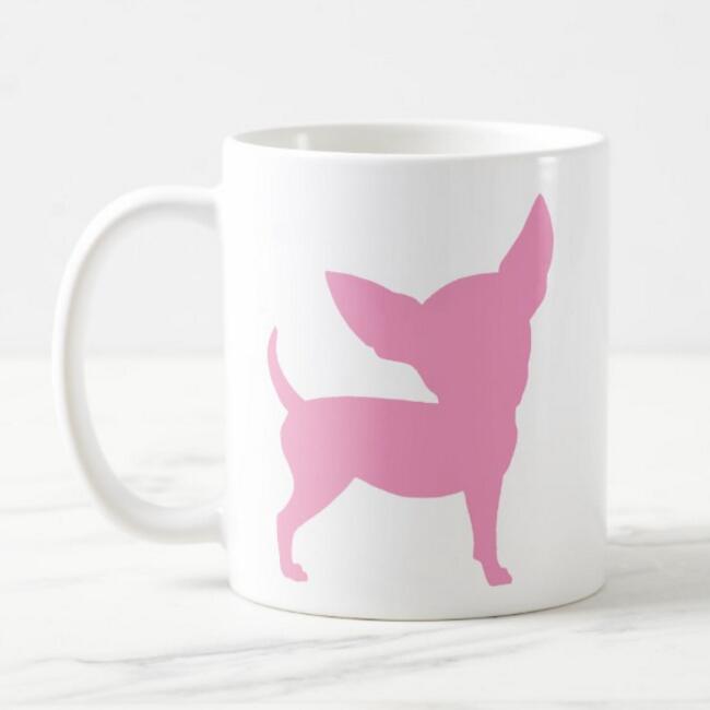 Girly Pink Chihuahua Coffee Mug