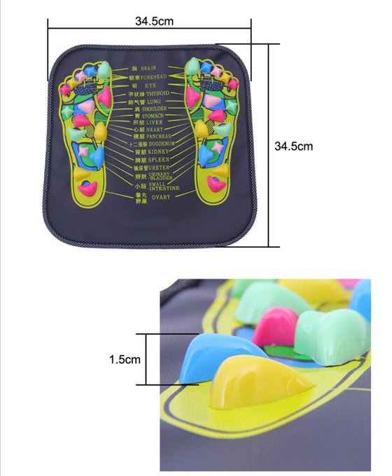 Walk Stone Square Foot Massager Cushion for Relax Body