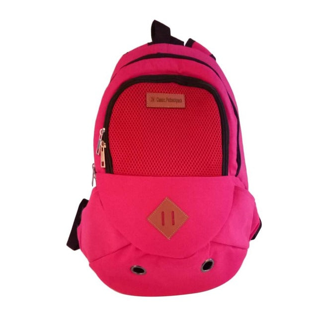 Pet Carrier Shoulders Back Front Pack Dog Cat Travel Bag