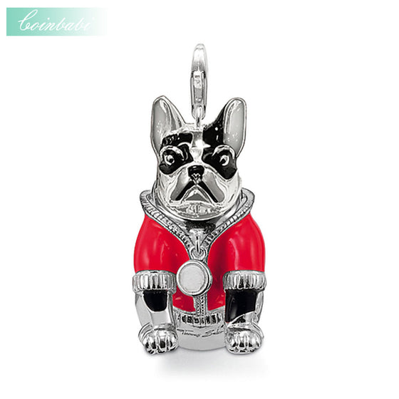 Pendants Red Bulldog  Necklace