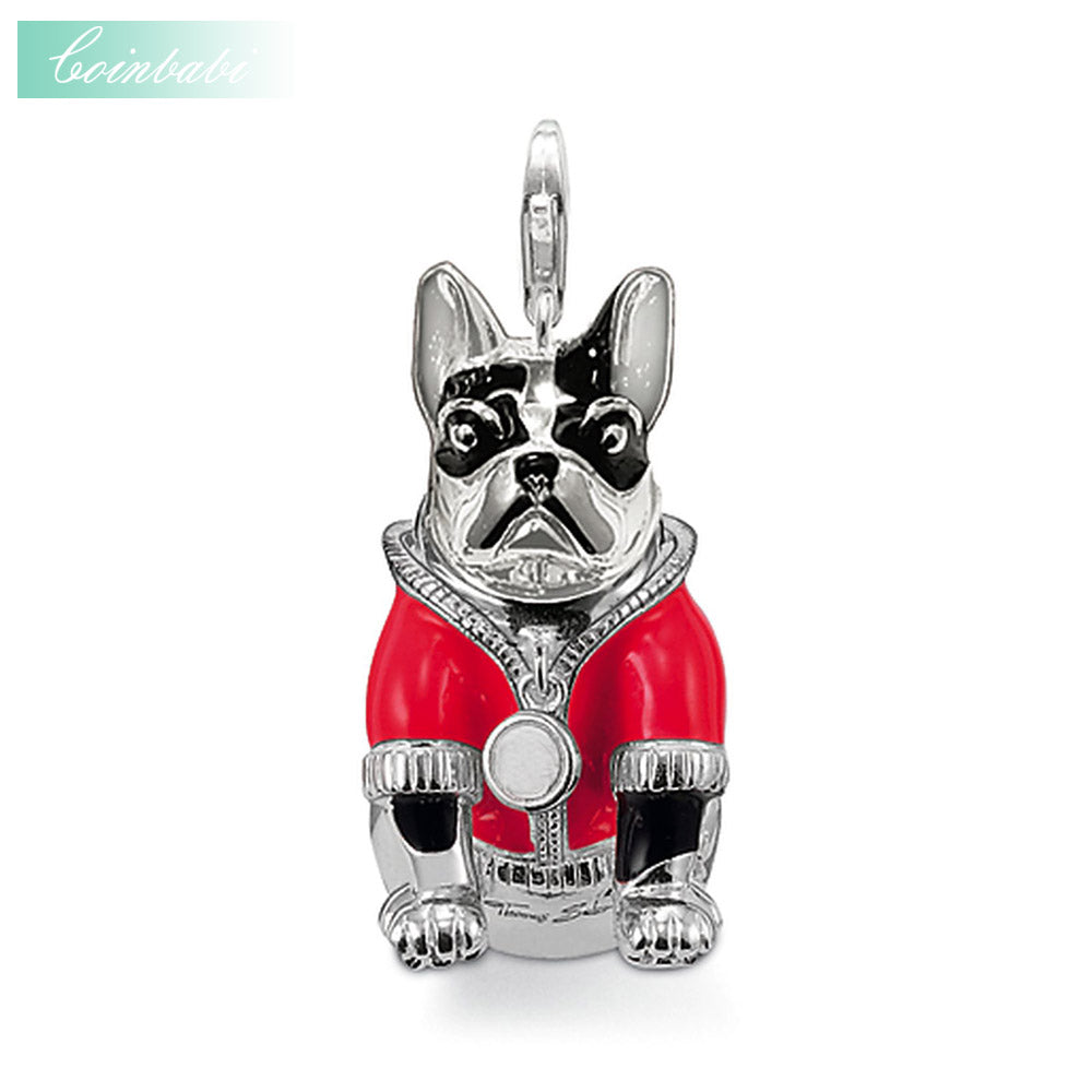 Pendants Red Bulldog  Necklace