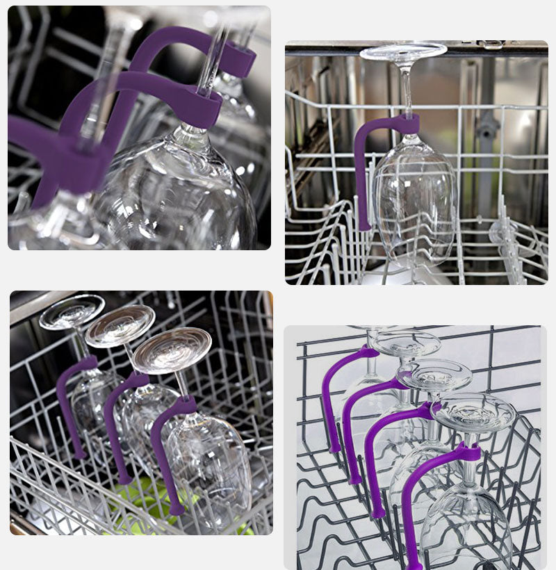 Sweettreats Stemware Saver Flexible Dishwasher Set of 4 pcs