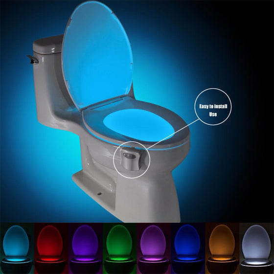 Auto Sensor Activated Bathroom Toilet Night Light