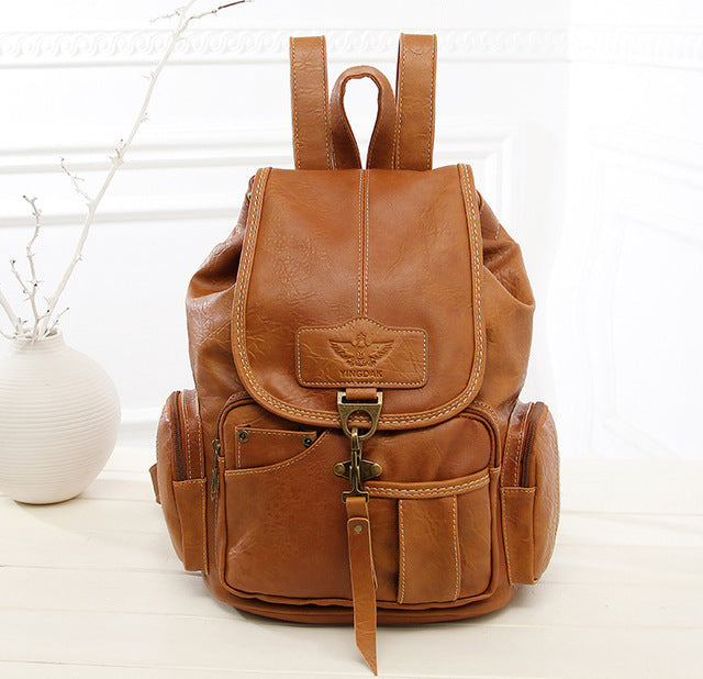 Vintage Backpacks for Teenage Girls Fashion Large School Bags