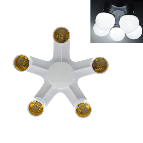 Base Socket Splitter LED Light Lamp Bulb Adapter Holder