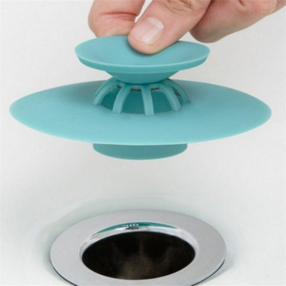 2 in1 Silicone Drain Stopper Water Hair Catcher