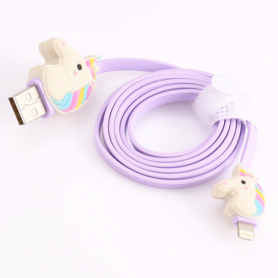 Rainbow Unicorn USB Cable For Android IOS Smart Phone